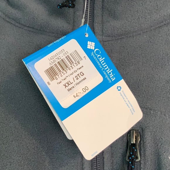 NWT Columbia 1/4 zip pullover size XXL - Picture 2 of 3